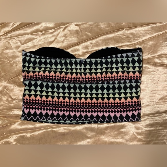 PINK Victoria’s Secret Multicolored Bandeau Size Small - NWOT - Picture 5 of 9